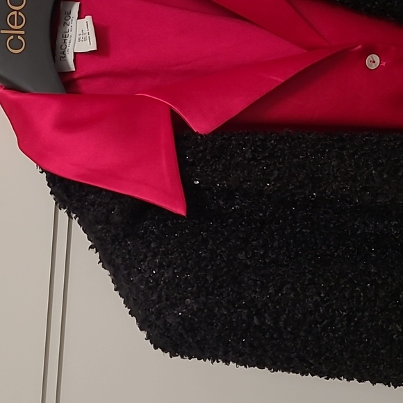 Women's jacket size 8 Bianca Nygard black with sequin and sparkle details - Picture 14 of 14